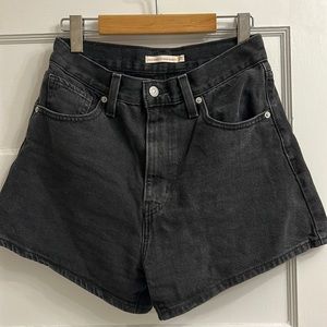 Levi’s high waisted jean shorts